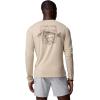 Columbia Men’s PFG Uncharted Graphic Tee Long Sleeve(Ancient Fossil Heather/Redfish Swamplands)