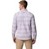 Columbia Mens PFG Uncharted Over Shirt(Lavender Pearl Twilights Stripe)