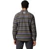 Columbia Mens PFG Uncharted Over Shirt(Shark Twilights Stripe)