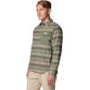 Columbia Mens PFG Uncharted Over Shirt(Smokey Sage Lunar Stripe)