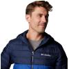 Columbia Men’s Powder Lite II Hooded Jacket(Mountain Blue/Collegiate Navy)
