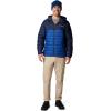 Columbia Men’s Powder Lite II Hooded Jacket(Mountain Blue/Collegiate Navy)