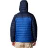 Columbia Men’s Powder Lite II Hooded Jacket(Mountain Blue/Collegiate Navy)