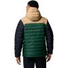 Columbia Men’s Powder Lite II Hooded Jacket(Rain Forest/Canoe/Black)