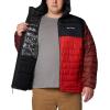 Columbia Men’s Powder Lite II Hooded Jacket(Sail Red/Black/Spice)