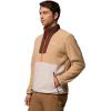 Columbia Mens Sequoia Grove Half Zip Fleece(Canoe/Dark Stone/Tobacco)