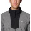 Columbia Mens Sequoia Grove Half Zip Fleece(City Grey Heather/Black)