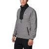 Columbia Mens Sequoia Grove Half Zip Fleece(City Grey Heather/Black)
