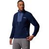 Columbia Mens Sequoia Grove Half Zip Fleece(Collegiate Navy/Dark Mountain)