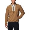 Columbia Mens Sequoia Grove Half Zip Fleece(Delta/Ancient Fossil/Black)