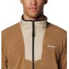 Columbia Mens Sequoia Grove Half Zip Fleece(Delta/Ancient Fossil/Black)