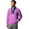 Columbia Mens Sequoia Grove Half Zip Fleece(Razzle/Coll Navy)
