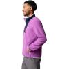 Columbia Mens Sequoia Grove Half Zip Fleece(Razzle/Coll Navy)