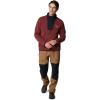 Columbia Mens Sequoia Grove Half Zip Fleece(Spice/Black/Spicy Pulls)