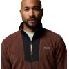 Columbia Mens Sequoia Grove Half Zip Fleece(Tobacco/Black)