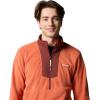 Columbia Mens Sequoia Grove Half Zip Fleece(Tuscan/Spice)