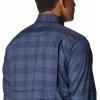 Columbia Mens Silver Ridge Utility Lite Plaid Long Sleeve(Collegiate Navy Trail Crossing Plaid)