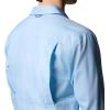 Columbia Mens Silver Ridge Utility Lite Plaid Long Sleeve(Ripple Blue Large Blur Check)
