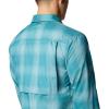Columbia Mens Silver Ridge Utility Lite Plaid Long Sleeve(River Blue Large Blur Check)