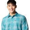 Columbia Mens Silver Ridge Utility Lite Plaid Long Sleeve(River Blue Large Blur Check)