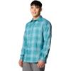 Columbia Mens Silver Ridge Utility Lite Plaid Long Sleeve(River Blue Large Blur Check)