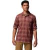 Columbia Mens Silver Ridge Utility Lite Plaid Long Sleeve(Spice Ridge Ombre)