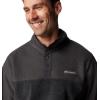Columbia Mens Steens Mountain Half Snap Fleece Jacket, Charcoal Heather/Shark, Medium