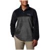 Columbia Men’s Steens Mountain Half Zip Soft Fleece Jacket(Black  Grill)