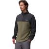 Columbia Men’s Steens Mountain Half Zip Soft Fleece Jacket(Shark  Stone Green)