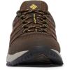 Columbia Men’s Strata Trail Low Waterproof Hiking Shoes(Cordovan/Golden Yellow)