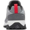 Columbia Men’s Strata Trail Low Waterproof Hiking Shoes(Titanium Grey Steel/Mountain Red)