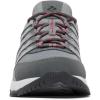 Columbia Men’s Strata Trail Low Waterproof Hiking Shoes(Titanium Grey Steel/Mountain Red)