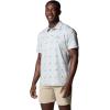 Columbia Mens Super Slack Tide II Stretch Polo(Cool Grey Starcast)