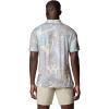 Columbia Mens Super Slack Tide II Stretch Polo(Lemon Wash Tarpon Trek)
