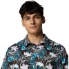 Columbia Mens Super Slack Tide II Stretch Polo(Shark Tropicfield)