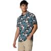 Columbia Mens Super Slack Tide II Stretch Polo(Shark Tropicfield)