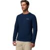 Columbia Mens Thistletown Hills Long Sleeve Crew(Collegiate Navy Heather)
