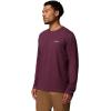 Columbia Mens Thistletown Hills Long Sleeve Crew(Rich Wine Heather)