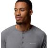Columbia Mens Thistletown Hills Raglan Henley(City Grey Heather)