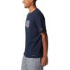 Columbia Men’s Thistletown Hills Short Sleeve(Collegiate Navy Hthr/Wanderland Graphic)