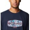 Columbia Men’s Thistletown Hills Short Sleeve(Collegiate Navy Hthr/Wanderland Graphic)