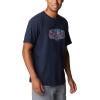 Columbia Men’s Thistletown Hills Short Sleeve(Collegiate Navy Hthr/Wanderland Graphic)