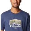 Columbia Men’s Thistletown Hills Short Sleeve(Dark Mountain Heather/Hikers Graphic)