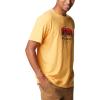 Columbia Men’s Thistletown Hills Short Sleeve(Mango Heather/Hikers Graphic)