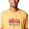 Columbia Men’s Thistletown Hills Short Sleeve(Mango Heather/Hikers Graphic)