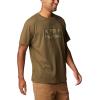 Columbia Men’s Thistletown Hills Short Sleeve(Olive Green Heather/Wanderland Graphic)