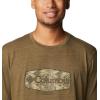 Columbia Men’s Thistletown Hills Short Sleeve(Olive Green Heather/Wanderland Graphic)