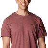 Columbia Men’s Thistletown Hills Short Sleeve(Red Jasper Heather)