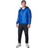 Columbia mens Arctic Crest Down Hooded Jacket(Mountain Blue)