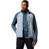 Columbia mens Arctic Crest Hybrid Full Zip(Crushed Blue/Everblue/Black)